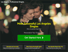 Tablet Screenshot of losangelesprofessionalsingles.com